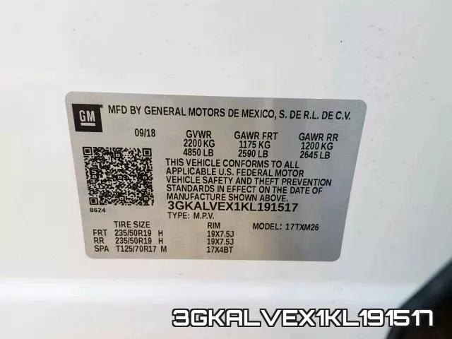 3GKALVEX1KL191517 фото 2