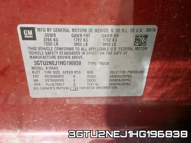 3GTU2NEJ1HG196838 фото 2