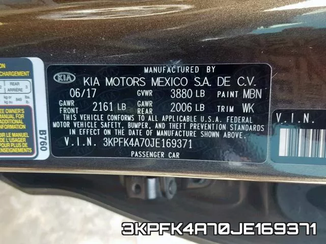 3KPFK4A70JE169371 фото 2