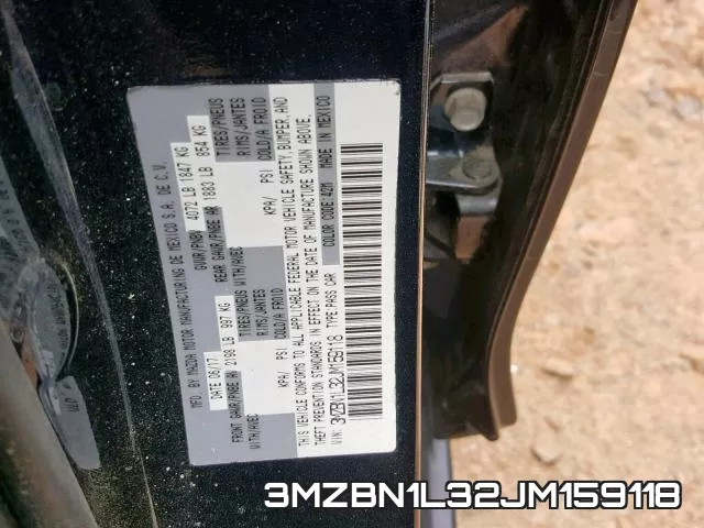 3MZBN1L32JM159118 фото 2