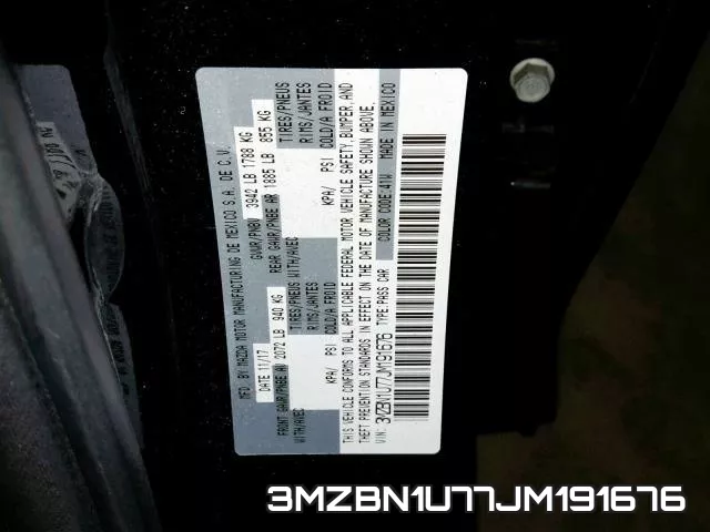 3MZBN1U77JM191676 фото 2