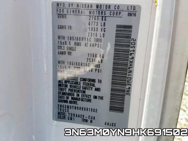 3N63M0YN9HK691502 фото 2