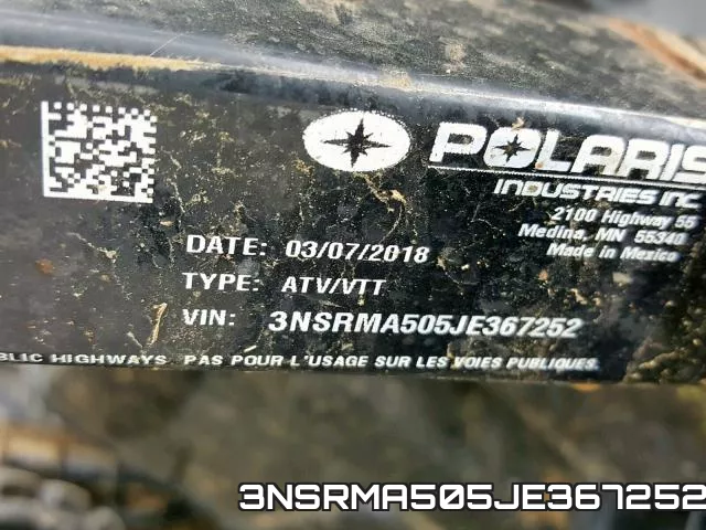 3NSRMA505JE367252 фото 2
