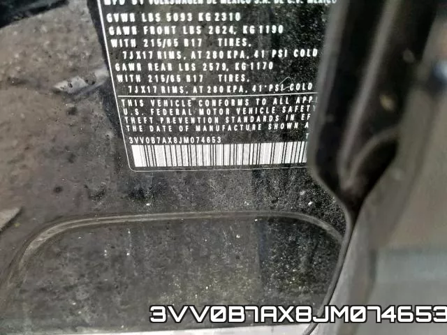 3VV0B7AX8JM074653 фото 2