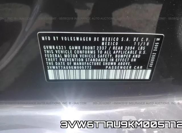 3VW6T7AU9KM005772 фото 10