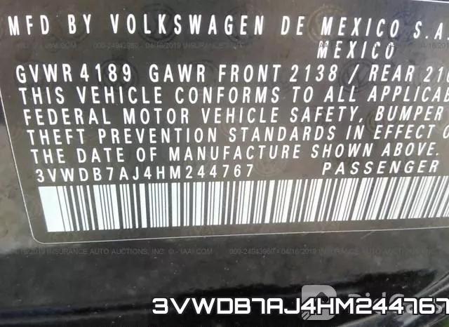 3VWDB7AJ4HM244767 фото 10