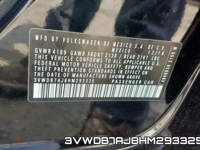 3VWDB7AJ8HM293325 фото 2