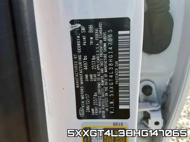 5XXGT4L38HG147065 фото 2