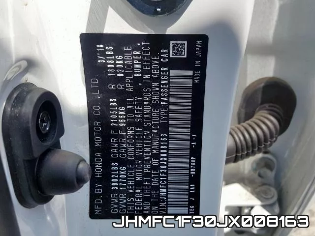 JHMFC1F30JX008163 фото 2
