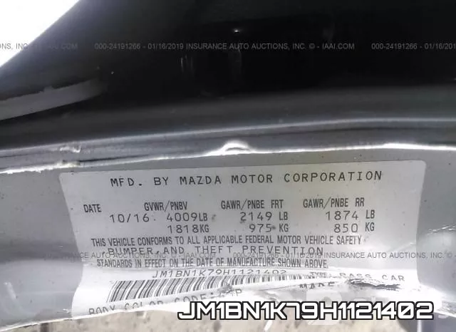 JM1BN1K79H1121402 фото 10