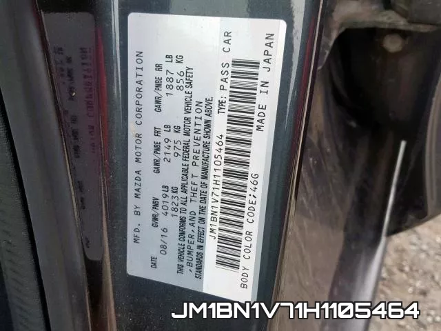 JM1BN1V71H1105464 фото 2