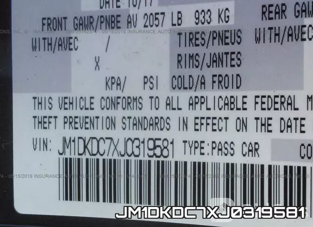 JM1DKDC7XJ0319581 фото 10