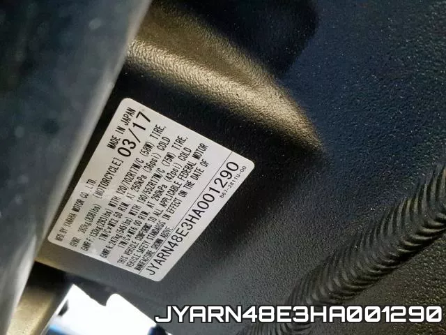 JYARN48E3HA001290 фото 2