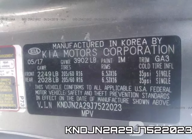 KNDJN2A29J7522023 фото 10