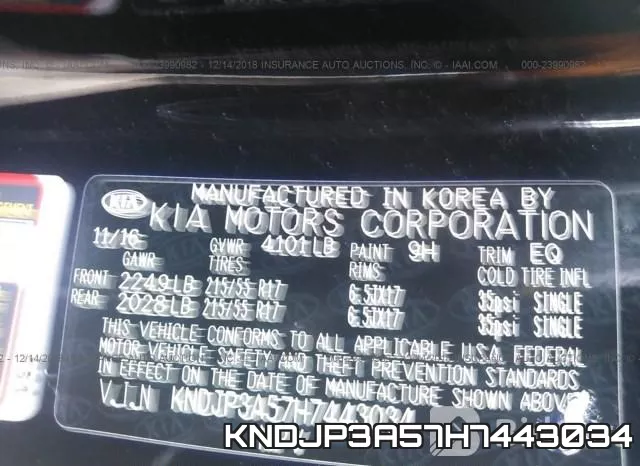 KNDJP3A57H7443034 фото 10