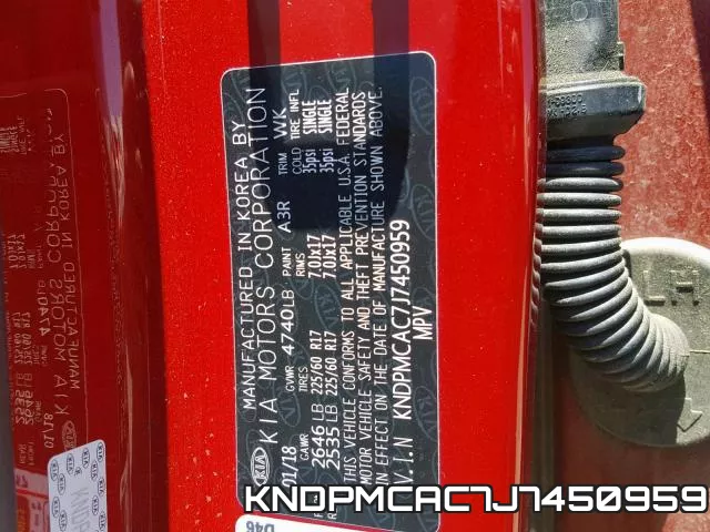 KNDPMCAC7J7450959 фото 2