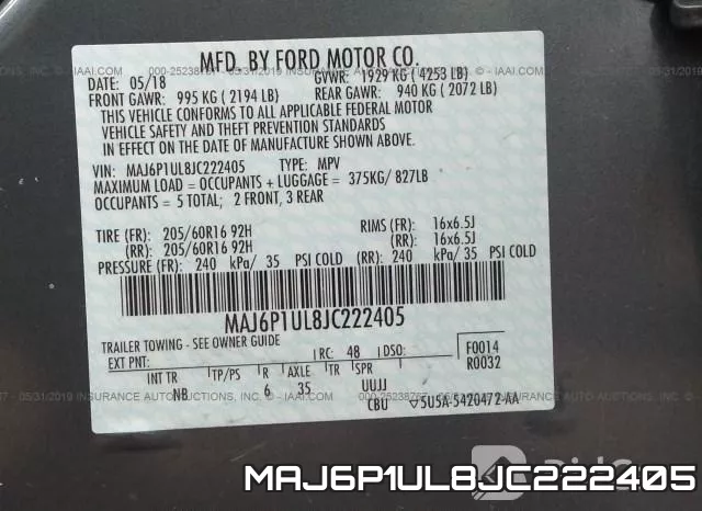 MAJ6P1UL8JC222405 фото 10