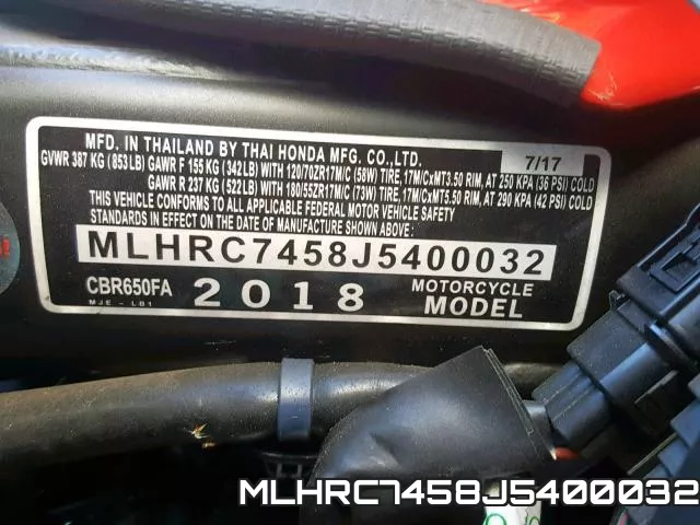 MLHRC7458J5400032 фото 2