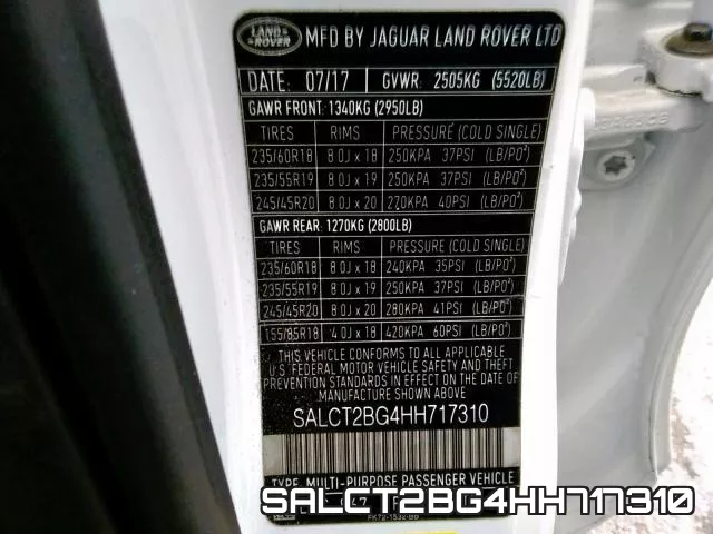 SALCT2BG4HH717310 фото 2