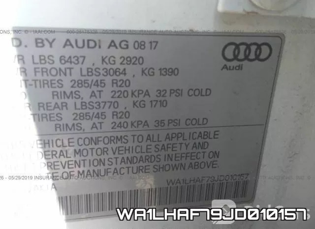 WA1LHAF79JD010157 фото 10