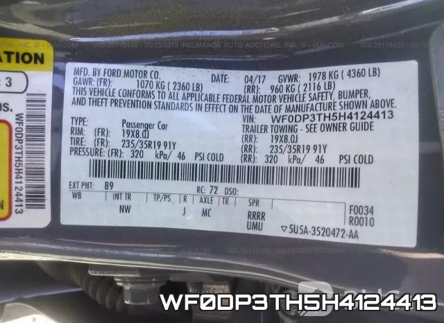 WF0DP3TH5H4124413 фото 10