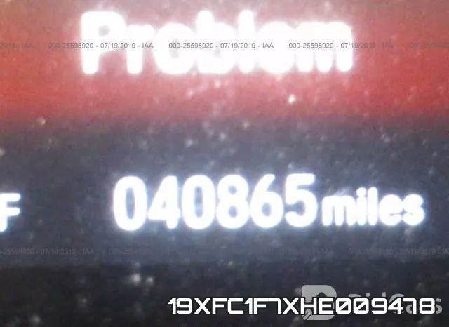 19XFC1F7XHE009478 фото 8