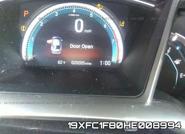 19XFC1F80HE008994 фото 8