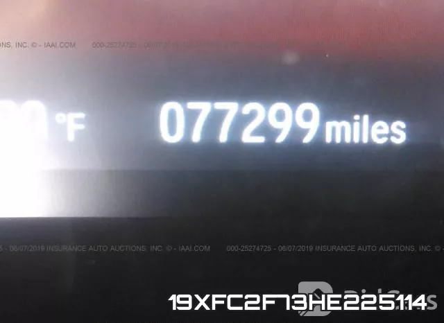 19XFC2F73HE225114 фото 8