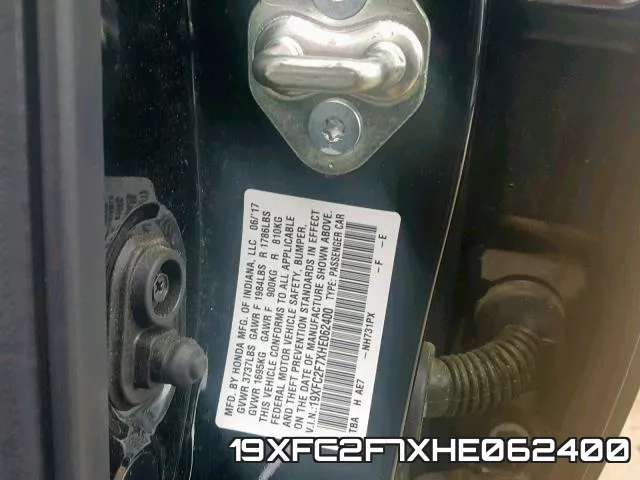 19XFC2F7XHE062400 фото 2