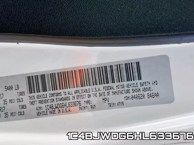 1C4BJWDG6HL633676 фото 2