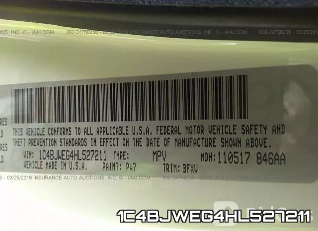 1C4BJWEG4HL527211 фото 10
