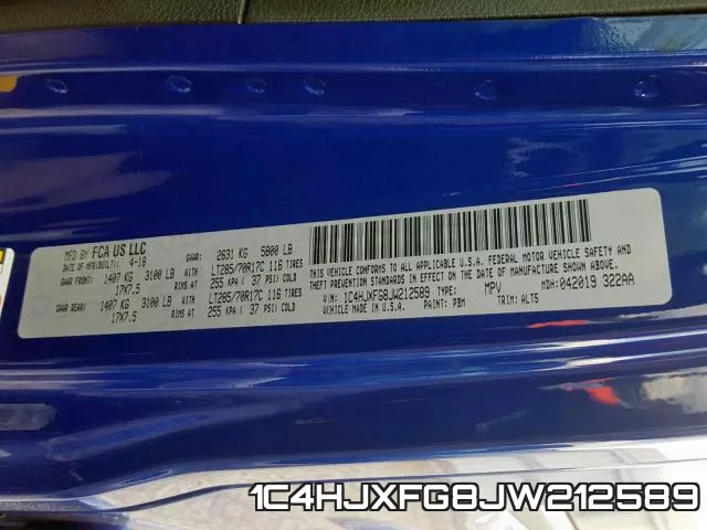1C4HJXFG8JW212589 фото 2