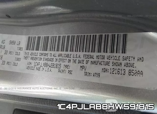1C4PJLAB8HW591815 фото 10