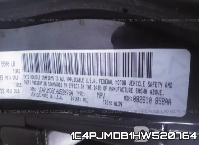 1C4PJMDB1HW520764 фото 10