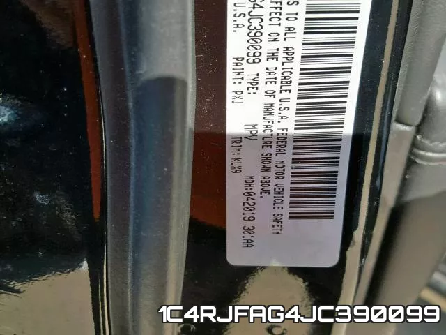 1C4RJFAG4JC390099 фото 2
