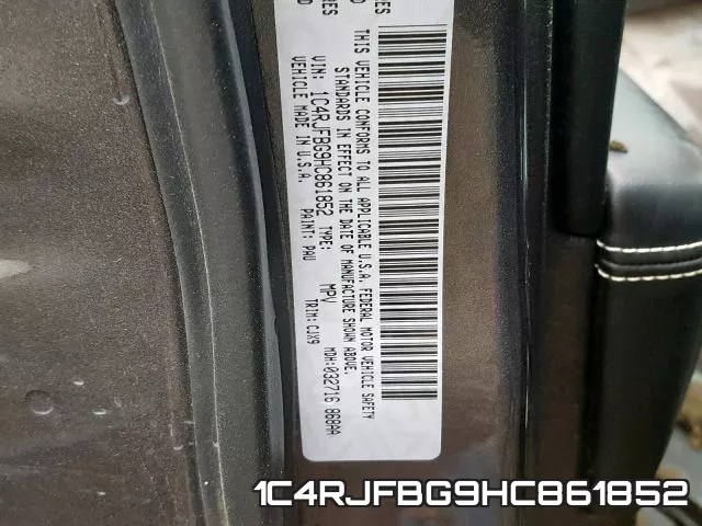 1C4RJFBG9HC861852 фото 2