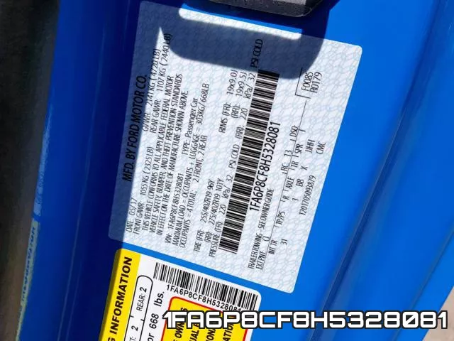 1FA6P8CF8H5328081 фото 2