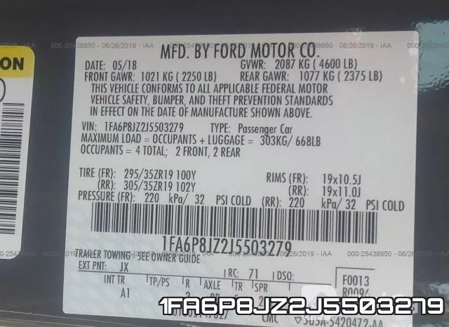 1FA6P8JZ2J5503279 фото 10