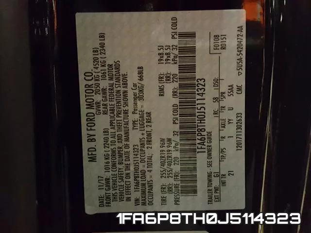 1FA6P8TH0J5114323 фото 2