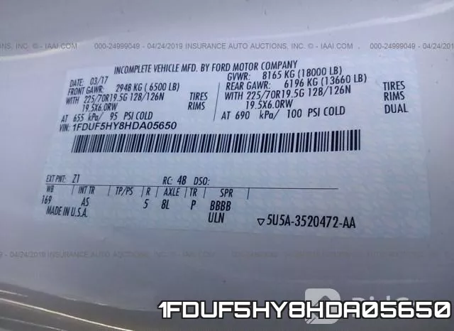 1FDUF5HY8HDA05650 фото 10