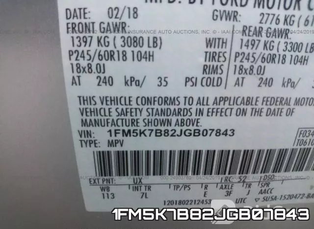 1FM5K7B82JGB07843 фото 10