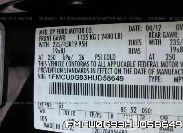 1FMCU0G93HUD58649 фото 10