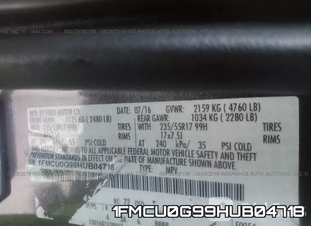 1FMCU0G99HUB04718 фото 10