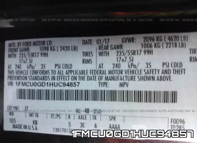 1FMCU0GD1HUC94857 фото 10