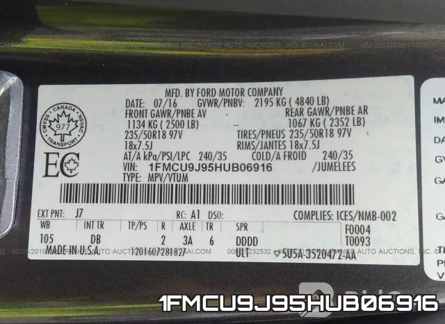 1FMCU9J95HUB06916 фото 10