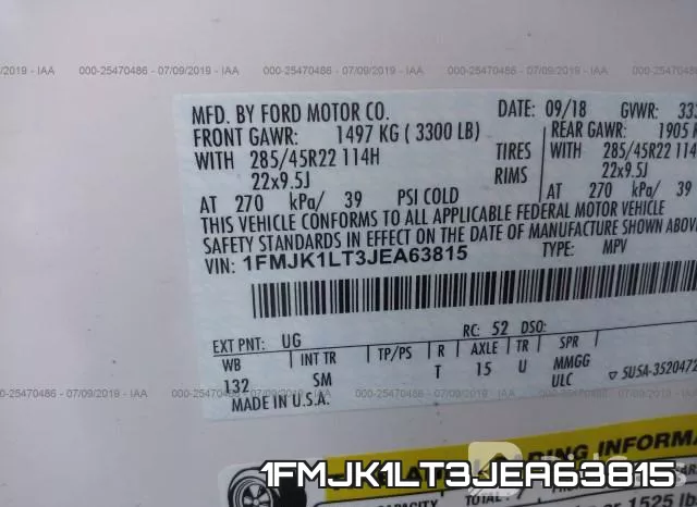 1FMJK1LT3JEA63815 фото 10