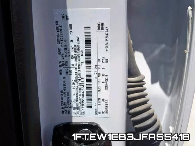 1FTEW1CB3JFA55418 фото 2