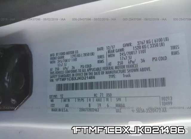 1FTMF1CBXJKD21486 фото 10