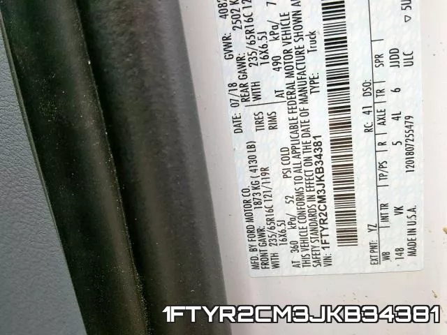1FTYR2CM3JKB34381 фото 2