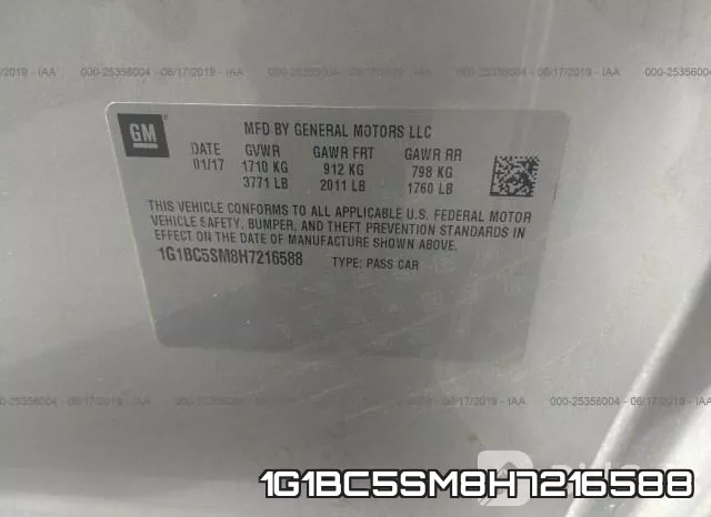1G1BC5SM8H7216588 фото 10